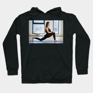 Woman in various yoga postures Hoodie